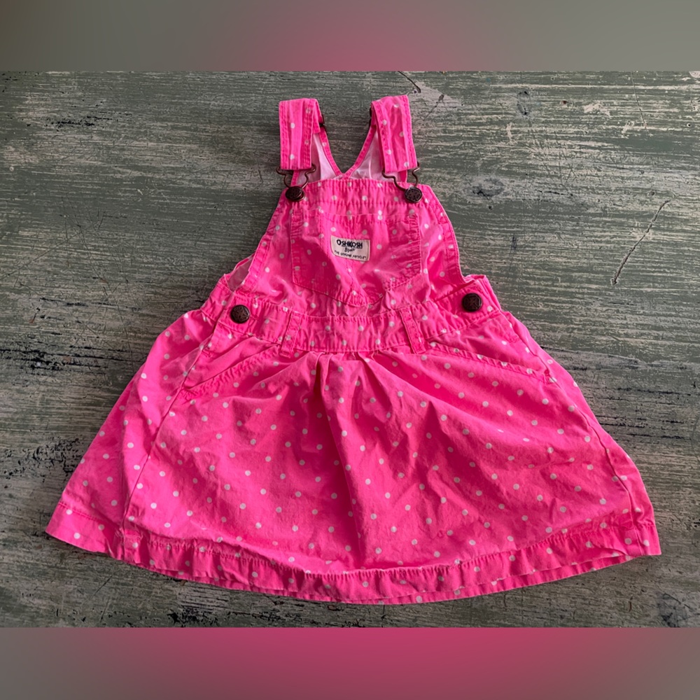 Oshkosh B’gosh girls overall skirt.
